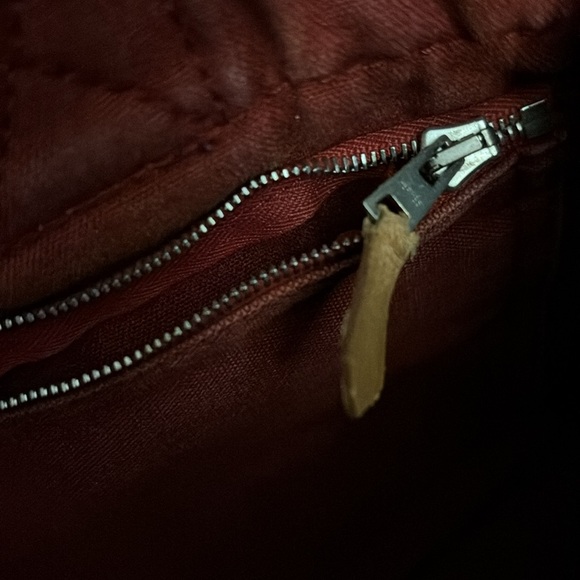 HERMES Fourre tout canvas red navy tote authentic - Picture 13 of 16